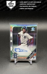 2019 Bowman Draft Riley Greene BDC-50 Image Variation Refractor Auto /99 Tigers