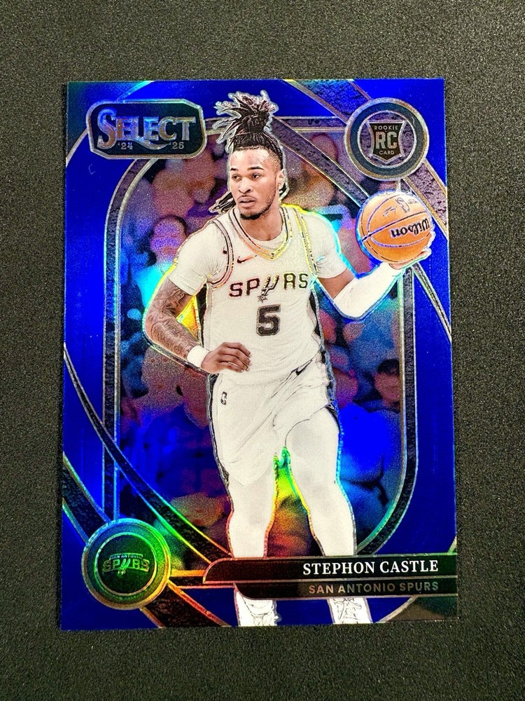 2024-25 Panini Select STEPHON CASTLE Courtside Blue Prizm Rookie Card RC #292