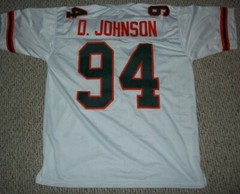 Unsigned DWAYNE JOHNSON Jersey Custom Sewn New Football Miami S-3XL All 3 Colors