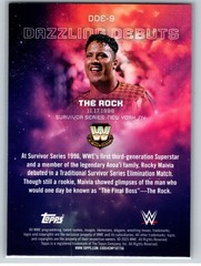2025 Topps Universe WWE #DDE-9 The Rock Dazzling Debuts