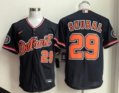 Nike Detroit Tigers Navy Alternate Limited Stitched MLB Jersey Mens Size S – 2XL
