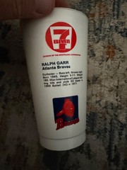 Vintage 1970s Ralph Garr Atlanta Braves 7-Eleven Slurpee Cup MLB Baseball