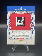 2025-26 Donruss Basketball Holo Green Laser Elite Series Insert VJ Edgecombe
