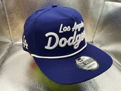 New Era Los Angeles LA Dodgers Script Logo Golfer Retro Hat Cap Strapback Rope