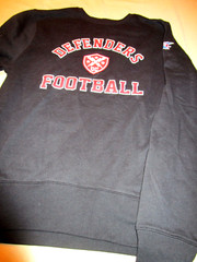 NEW $56 MENS XFL DC DEFENDERS FOOTBALL CREW NECK SWEATSHIRT – BLACK -MEDIUM