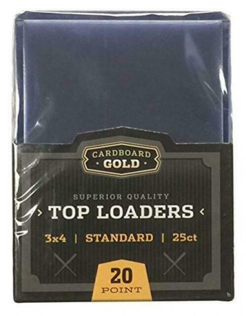 2 Packs Cardboard Gold Top Loader Card Holder (50 Count Total) 3&Prime; x 4&Prime;