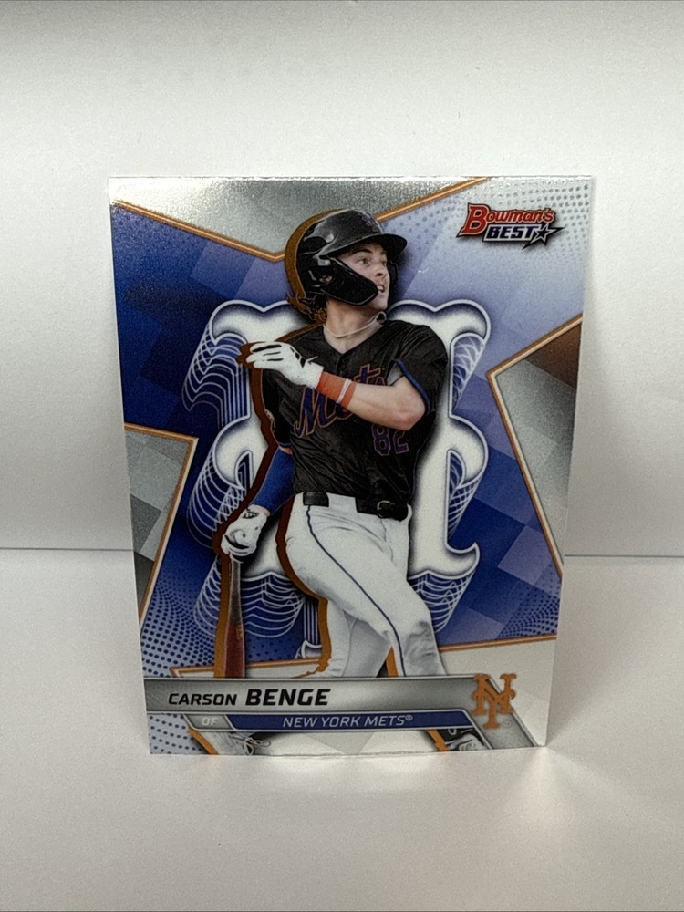 2025 Bowman&rsquo;s Best Top Prospect Carson Benge New York Mets TP-22 Rookie