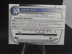 2025 Bowman Draft – Chrome Aidan West #BDC-6 Refractor (RC)