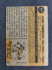 1960 Topps – Curt Simmons #451