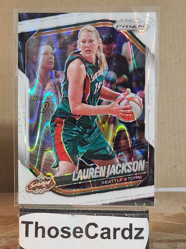 2025 Panini Prizm WNBA White Seismic Prizm #91 Lauren Jackson