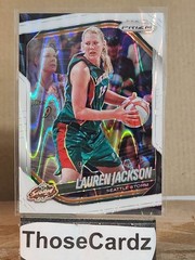 2025 Panini Prizm WNBA White Seismic Prizm #91 Lauren Jackson