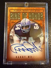 2002 Topps Ring Of Honor Randy White Autograph Auto Super Bowl 12 MVP XII