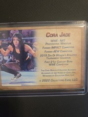 Cora Jade (Elayna Black) Autographed Kiss Card WWE NXT 2022 Collectors Expo