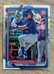 2024 Bowman Draft Chrome Matt Shaw #BDC-26 Refractor Chicago Cubs