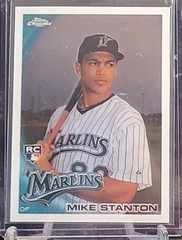 2010 Topps Chrome Mike Giancarlo Stanton ROOKIE RC #190 – Great Binder Copy!