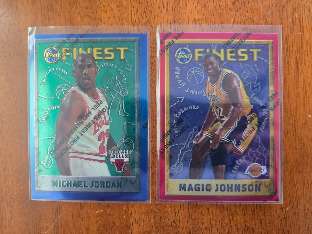 1995-96 TOPPS FINEST COMPLETE SET SERIES 2, 141-250/252 MICHAEL JORDAN NICE