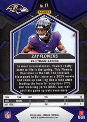2024 Panini Mosaic #17 Zay Flowers
