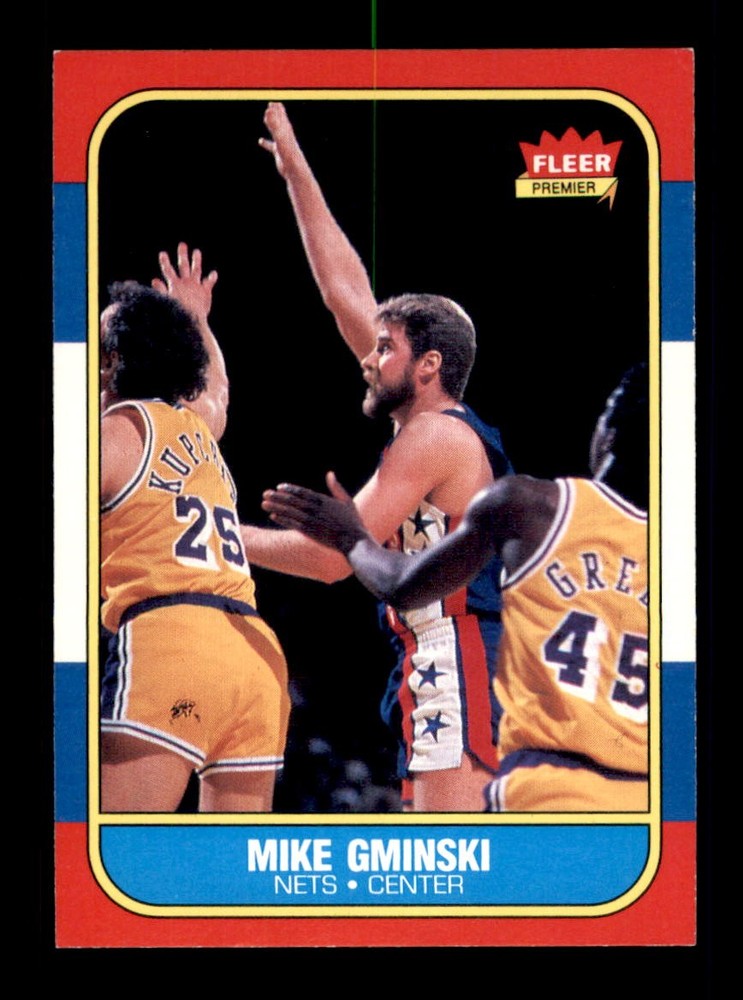 1986-87 Fleer Mike Gminski NM #38 Basketball Card