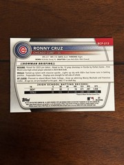 2025 Ronny Cruz 1st Bowman Chrome Gold Geometric /50 Nationals