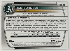 2025 Bowman Draft Sapphire Jamie Arnold Chrome #BDC-30 1st Prospect Athletics *1