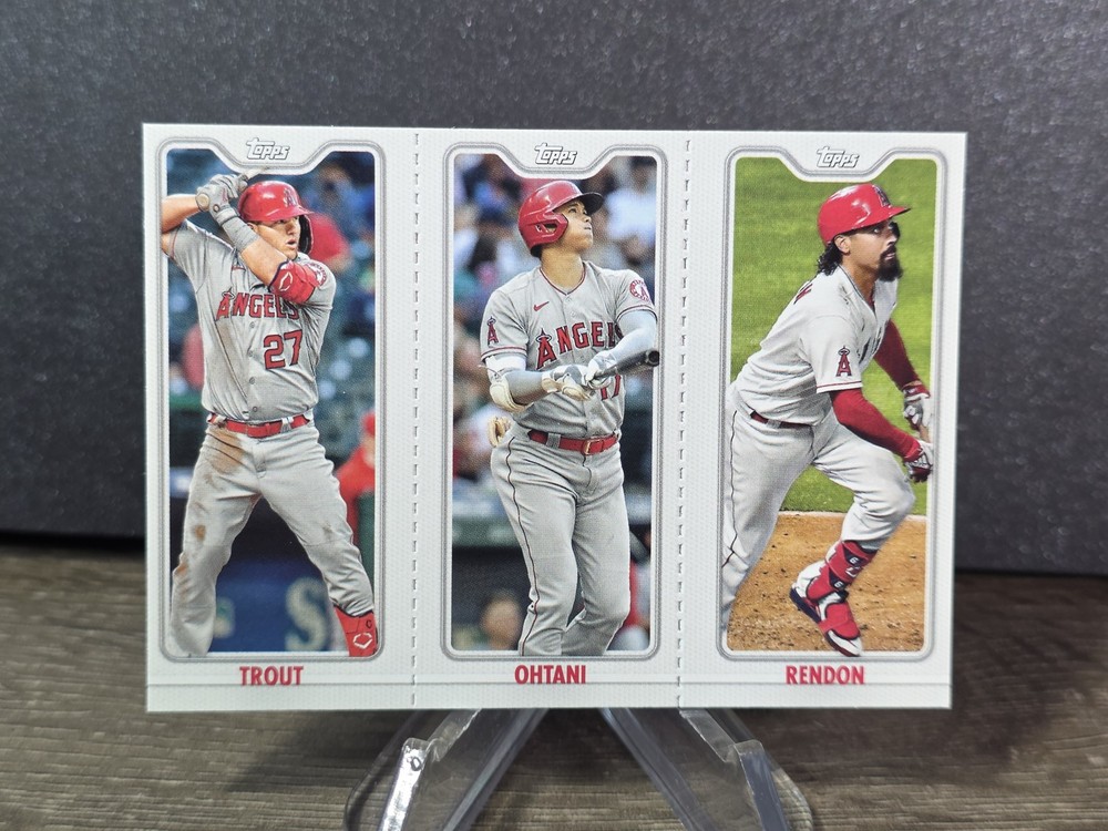 2022 Topps Opening Day #TPC-1A / TPC-1B / TPC-1C Trout / Ohtani / Rendon