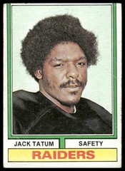 1974 Topps #14 Jack Tatum Oakland Raiders