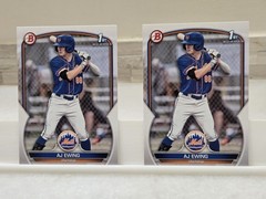 2023 Bowman Draft – AJ Ewing #BD-152 1st Bowman 2 Card Lot New York Mets