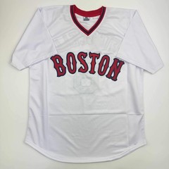 Autographed/Signed Rico Petrocelli HOF 1999 Boston White Baseball Jersey JSA COA