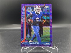 Joshua Palmer 2025 Topps Chrome Purple Wave Refractor 31 #/75 Buffalo Bills
