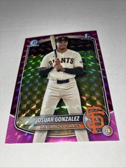 2025 Bowman Chrome – Prospects Josuar Gonzalez #BCP-153 Fuchsia Geometric /299