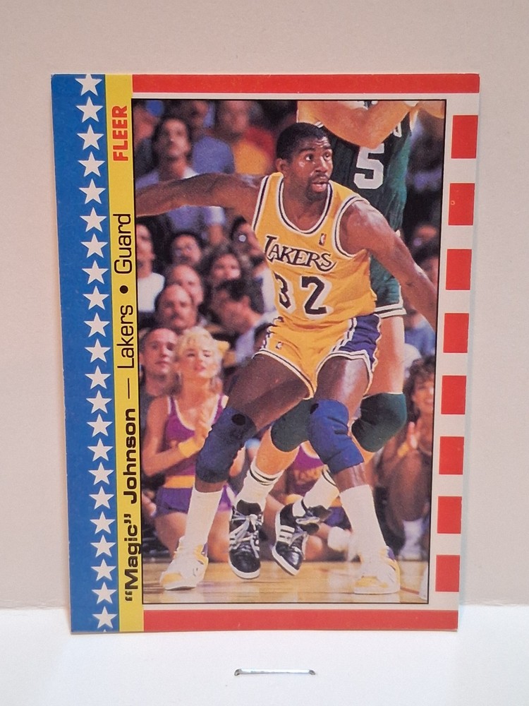 1987-88 Fleer – Stickers Magic Johnson #1