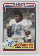 1984 Topps USFL Marcus Dupree #76 0d6c