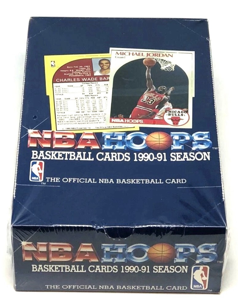 1990-91 Hoops Series 1 Basketball Box – 36 Factory Sealed Packs – Michael Jordan