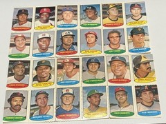 24 1974 TOPPS STAMPS PANEL RYAN AARON BROCK BENCH PERRY TORRE ALOMAR ROBERTS