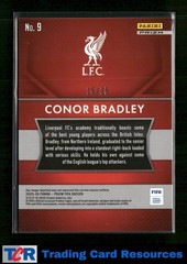 2025-26 Panini Prizm FIFA #9 Conor Bradley 2015 Prizm Flashback Orange #/25