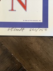 NFL 75th Anniversary Evolution Lithograph – Limited Edition #560/750 –