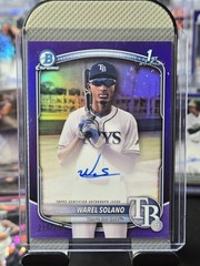 2025 Bowman Chrome Warel Solano 1st Prospect Auto #CPA-WS Purple Refractor /250