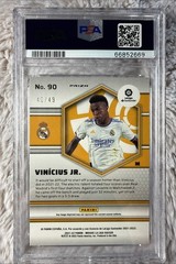 2021-22 Panini Mosaic La Liga – Vinicius Junior-Purple Mosaic Prizm /49🇧🇷POP 1