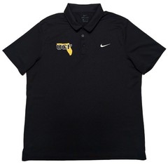 NIKE UCF Knights Polo Shirt Retro Logo Solid Black Men&rsquo;s XL