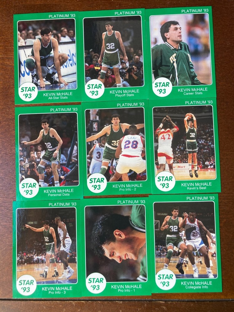 1993 Star Co Platinum 9 card Set Kevin McHale Rare 1/750 Sets
