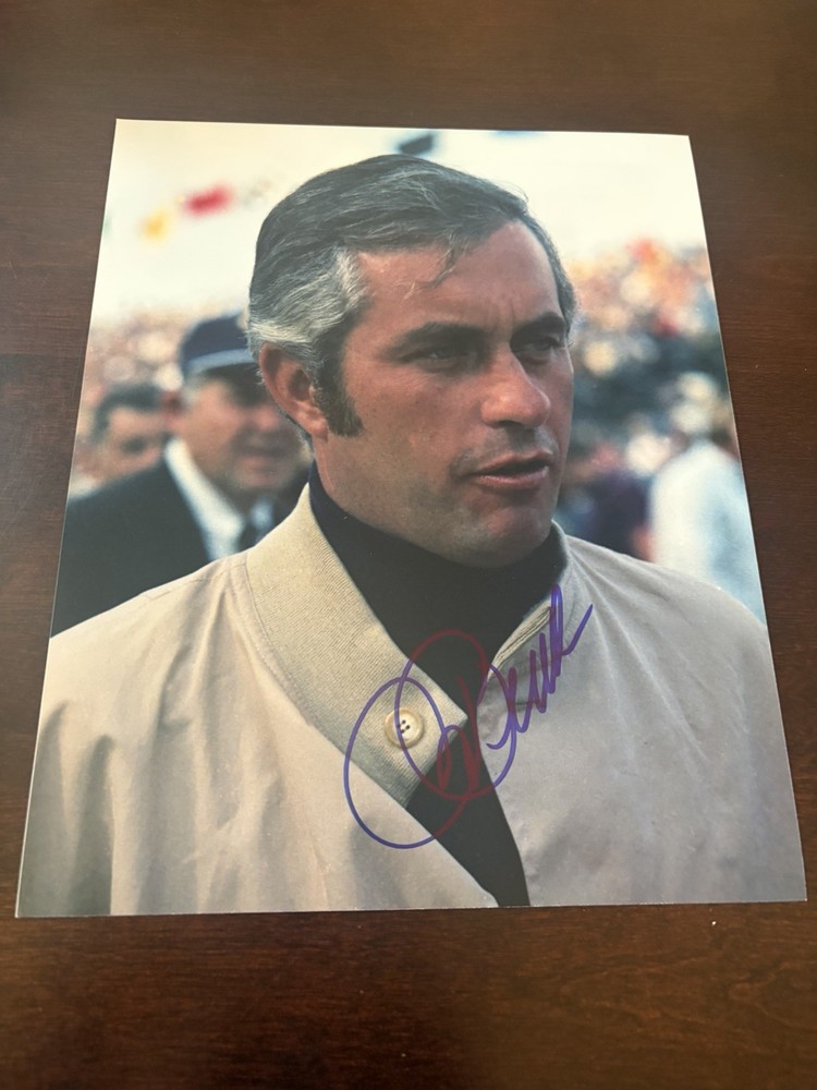 Authentic Autographed 8×10 Roger Penske 1972 Indy 500 Photo