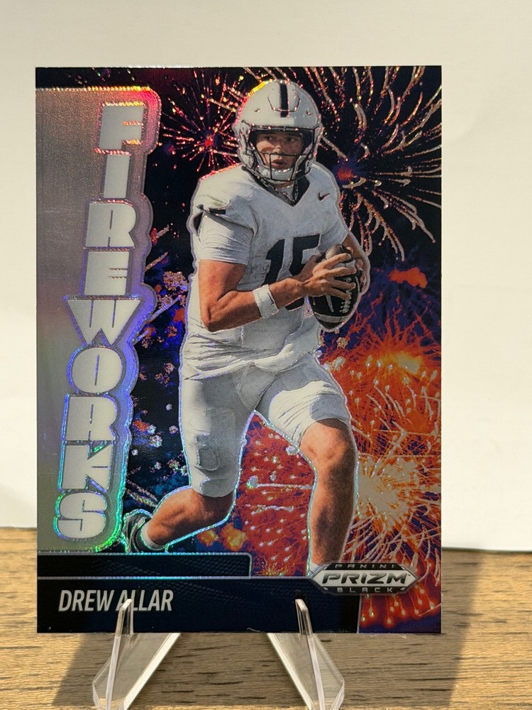 2025 Panini Prizm Black #13 Drew Allar Fireworks Silver