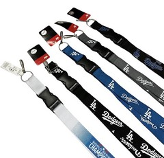Genuine MLB Los Angeles Dodgers Breakaway Lanyard with Key Ring Colorful