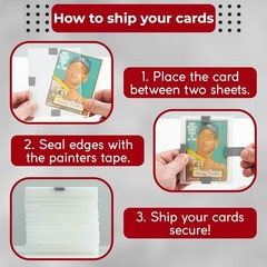 Trading Card Shipping Protector 120 Pack, 3.5&Prime; x 4.5&Prime;, Durable Plastic
