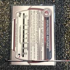 2023 Bowman Chrome Prospect Autographs Wuilfredo Antunez #CPA-WAN Auto RC 1st