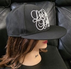 New Era LA Dodgers 9FIFTY Snapback Black Script Logo Hat MLB Genuine Cap