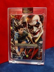 CARLOS ALCARAZ 2025 WILD CARD JOKERS WILD CROSSHATCH FOILBOARD # 1/1