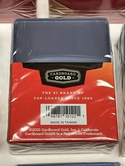 Liquidation Lot of 200 Cardboard Gold 3&Prime;x4&Prime; Standard Toploader – Clear 25 ct x 8