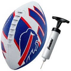 NFL Youth Mini Footballs – 8.5&Prime; Rubber Balls with Air Pump – All Teams Available