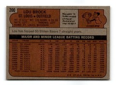1972 Topps #200 Lou Brock